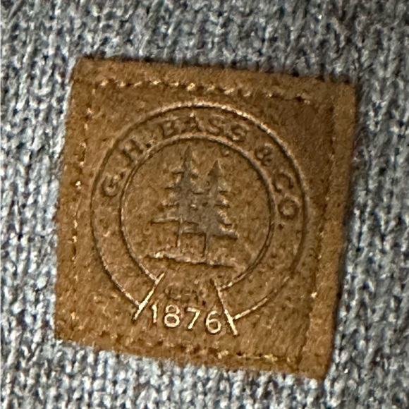 GH BASS & CO MENS 1/4 ZIP PULLOVER FLEECE BLUE XL - Picture 3 of 5